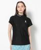 Áo golf nữ tay ngắn Gene Leopard Mock Neck MLW-5A-AA03  (Black) | MARK