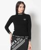 Áo golf tay dài nữ Option Viscose Mock Neck Sweater MLW-5A-AB01 (Black