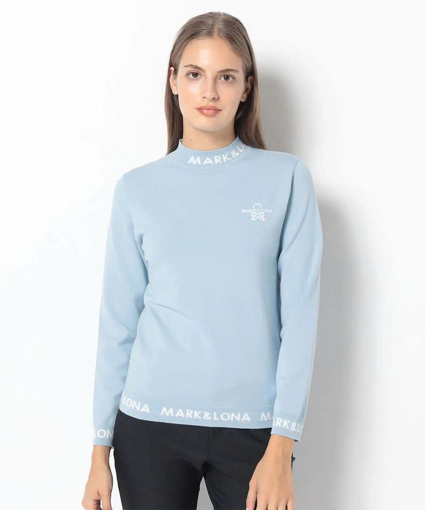 Áo golf tay dài nữ Option Viscose Mock Neck Sweater MLW-5A-AB01 (Sax) 