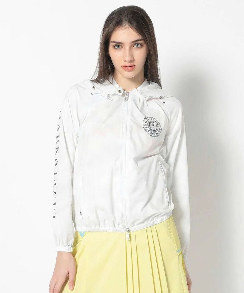 Áo khoác nữ Pulse Gathered Hood Jacket MLW-5A-AD03  (White) | MARK & L
