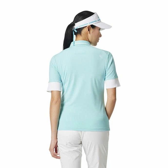 Áo golf nữ tay ngắn Contrast Rib S/S Polo Shirt 2WSPO-UN683 TURQUOISE
