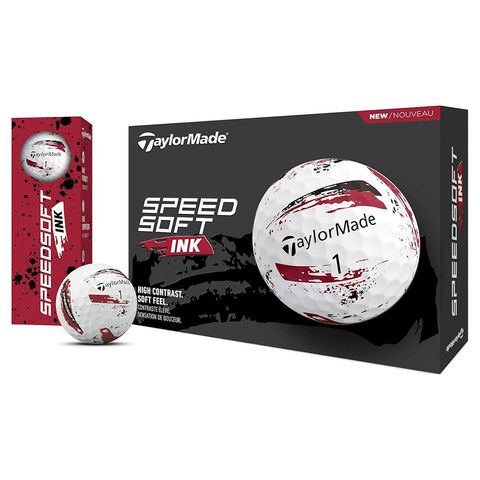 Hộp 12 bóng golf TM24 SpeedSoft INK RED GLB dz | TaylorMade