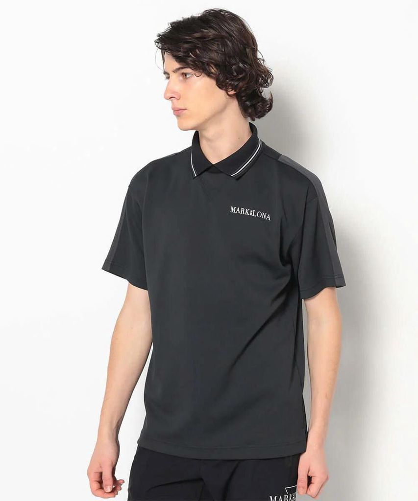Áo golf nam tay ngắn CD12-FNPL MCM-5A-AP52 (Black) | MARK & LONA