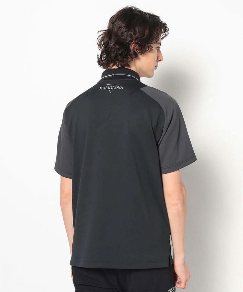 Áo golf nam tay ngắn CD12-FNPL MCM-5A-AP52 (Black) | MARK & LONA