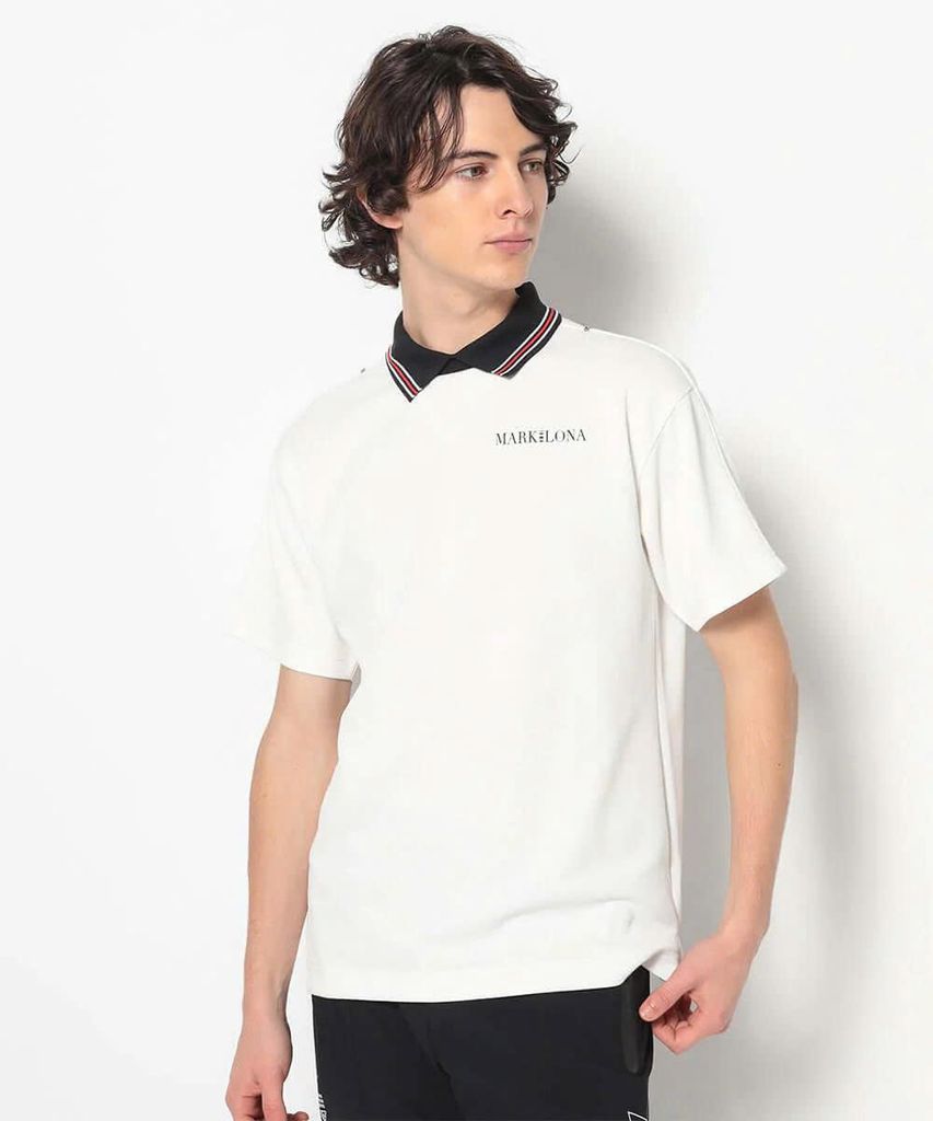 Áo golf nam tay ngắn CD12-FNPL MCM-5A-AP52 (White) | MARK & LONA
