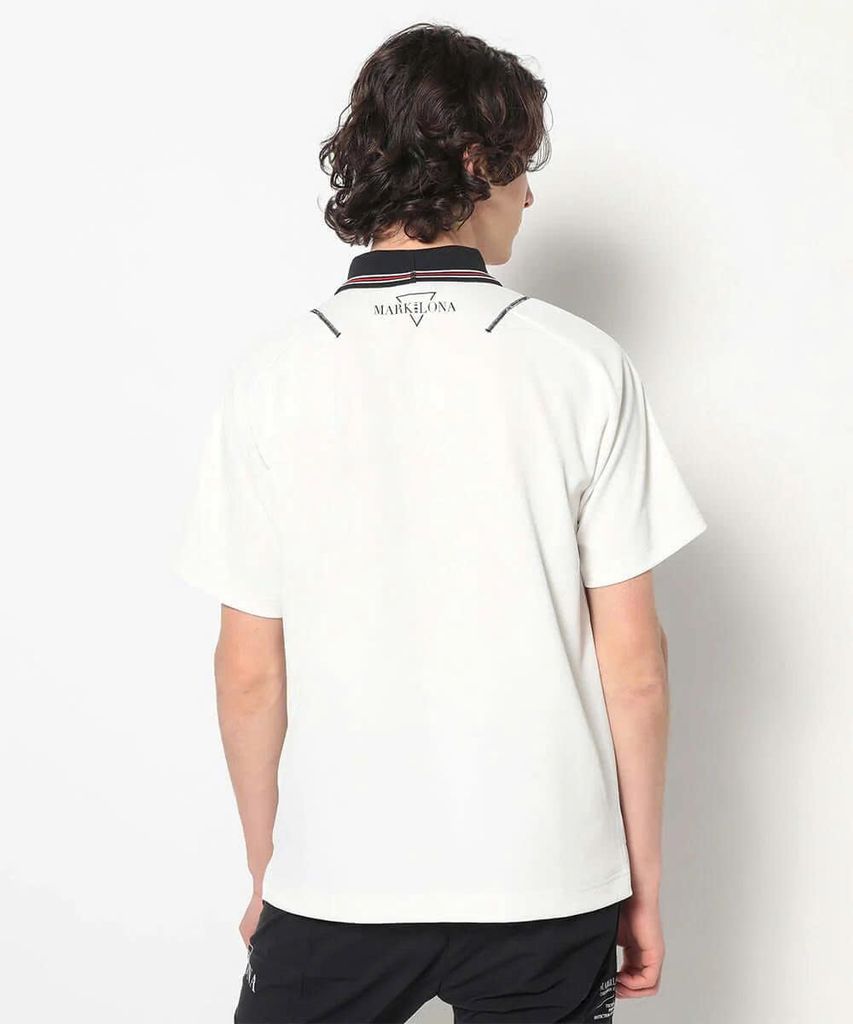 Áo golf nam tay ngắn CD12-FNPL MCM-5A-AP52 (White) | MARK & LONA