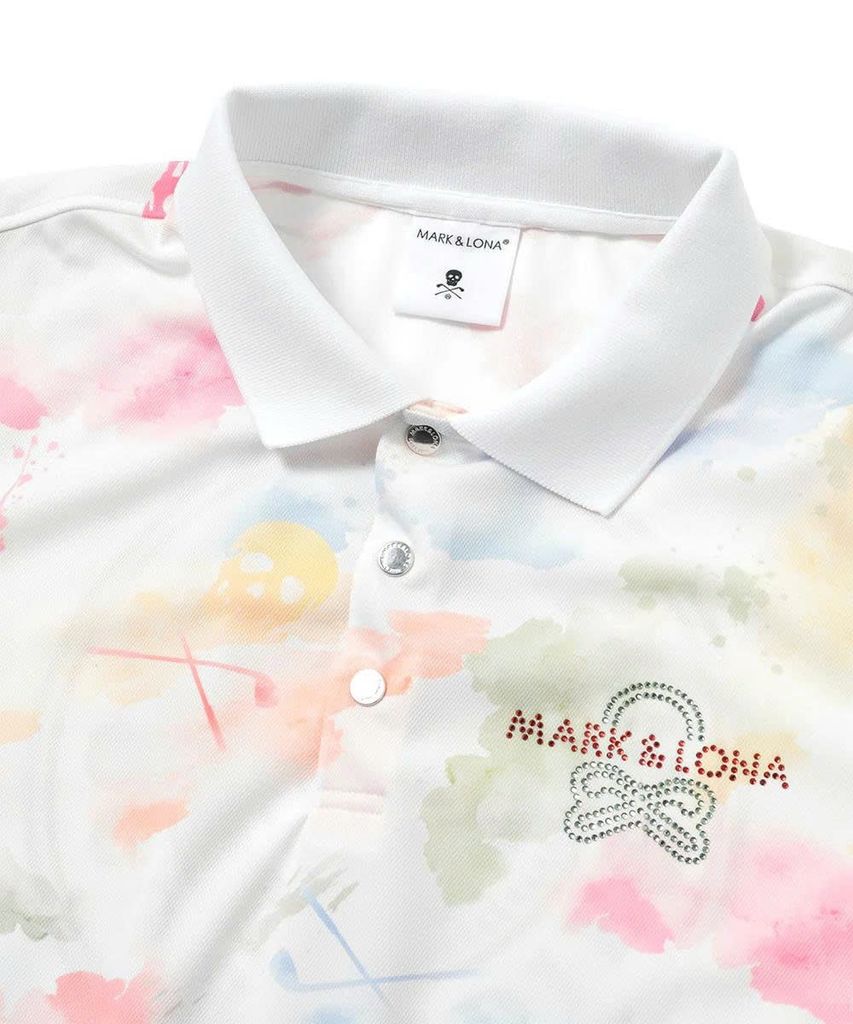 Áo golf nam tay ngắn Pulse Camo Polo MLM-5A-AP06 (White) | MARK & LONA