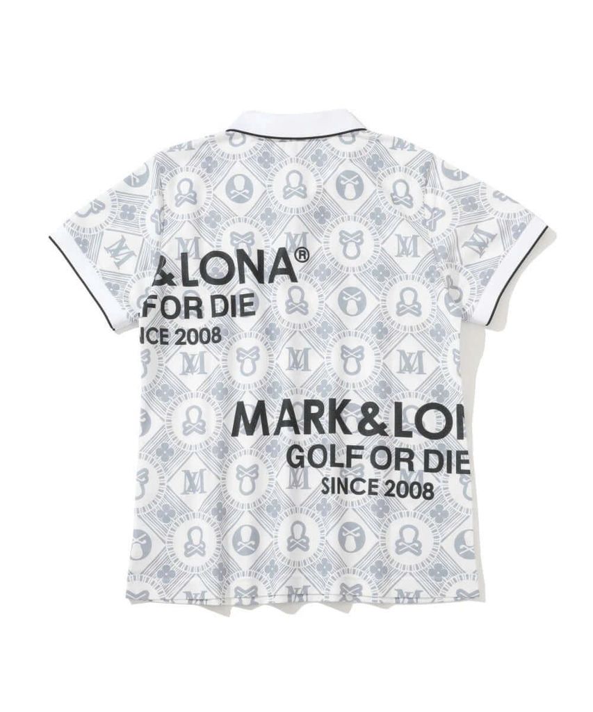 Áo golf nữ tay ngắn Aura Monogram Polo MLW-5A-AP05 (Grey) | MARK & LON