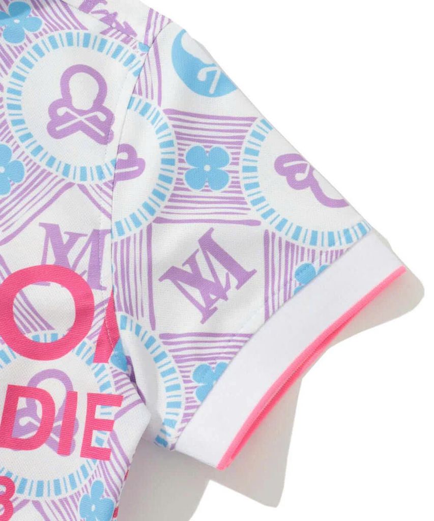 Áo golf nữ tay ngắn Aura Monogram Polo MLW-5A-AP05 (Purple) | MARK & L