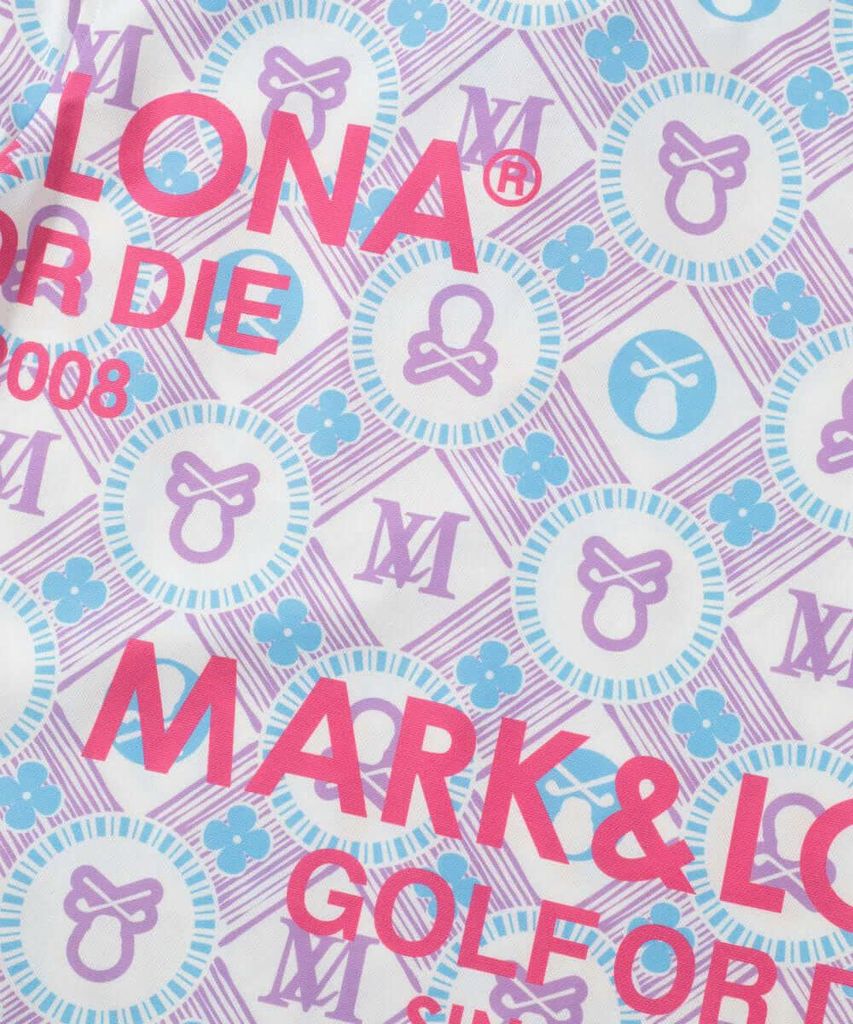 Áo golf nữ tay ngắn Aura Monogram Polo MLW-5A-AP05 (Purple) | MARK & L