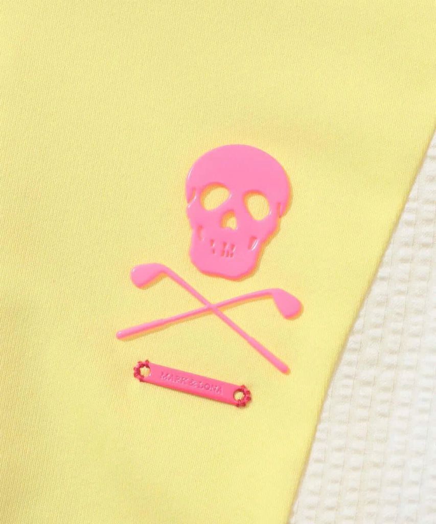 Áo golf nữ tay ngắn Calde Panel Mock Neck MLW-5A-AA05 (Yellow) | MARK