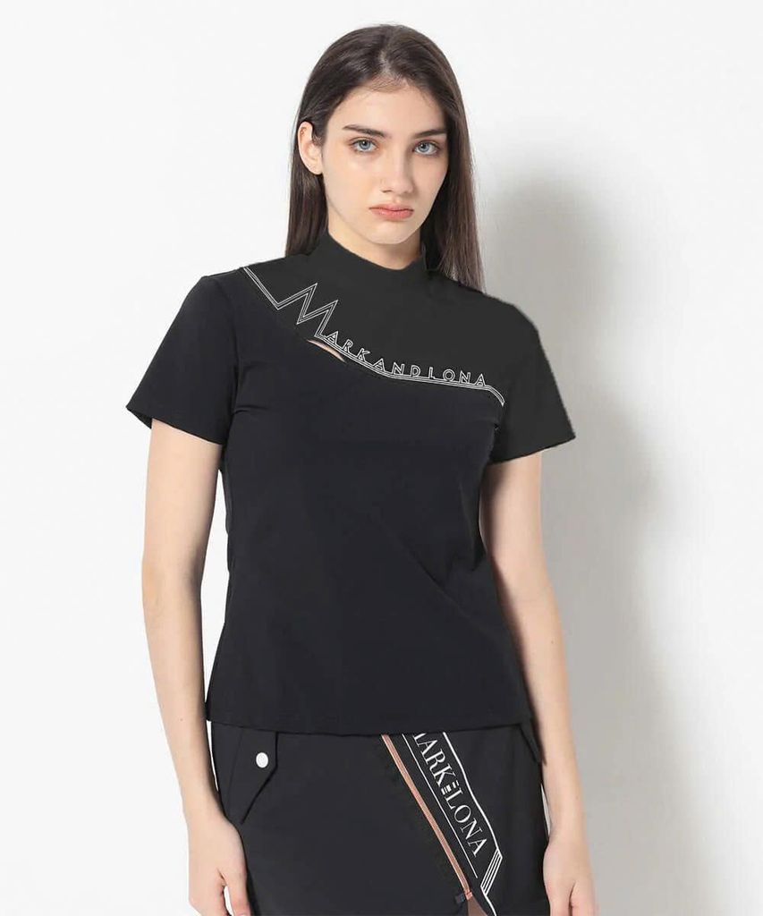 Áo golf nữ tay ngắn CD12-CCMT MCW-5A-AA51 (Black) | MARK & LONA