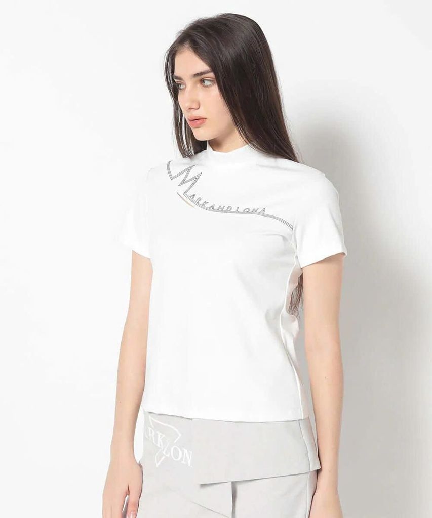 Áo golf nữ tay ngắn CD12-CCMT MCW-5A-AA51 (White) | MARK & LONA