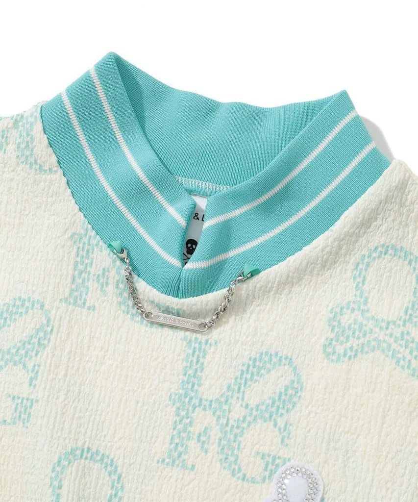 Áo golf nữ tay ngắn Ever Monogram Mock Neck Tee MLW-5A-AA04 (Mint) | M