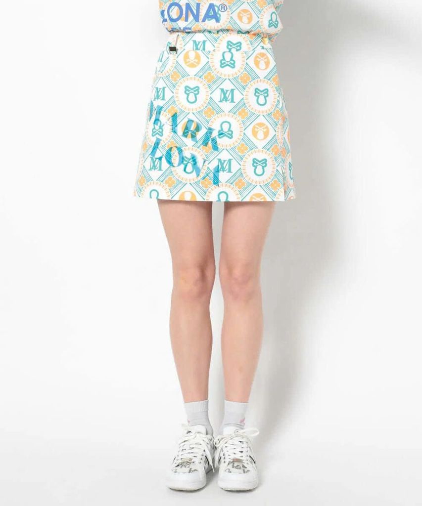 新品MARK&LONA Aura Monogram Trapeze Skirt Aura Monogram Trapeze