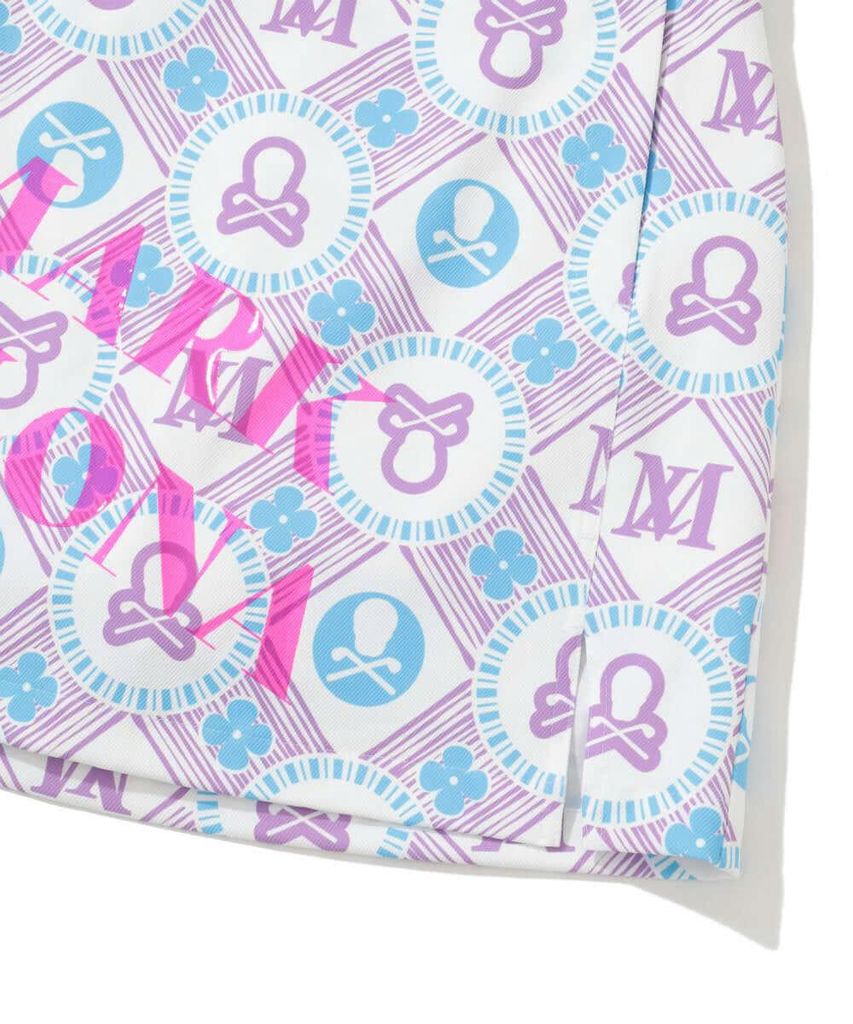 Váy golf Aura Monogram Trapeze Skirt MLW-5A-AE08 (Purple) | MARK & LON