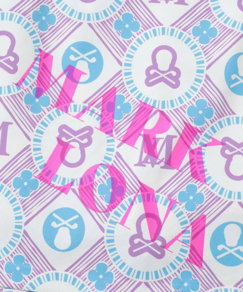 Váy golf Aura Monogram Trapeze Skirt MLW-5A-AE08 (Purple) | MARK & LON