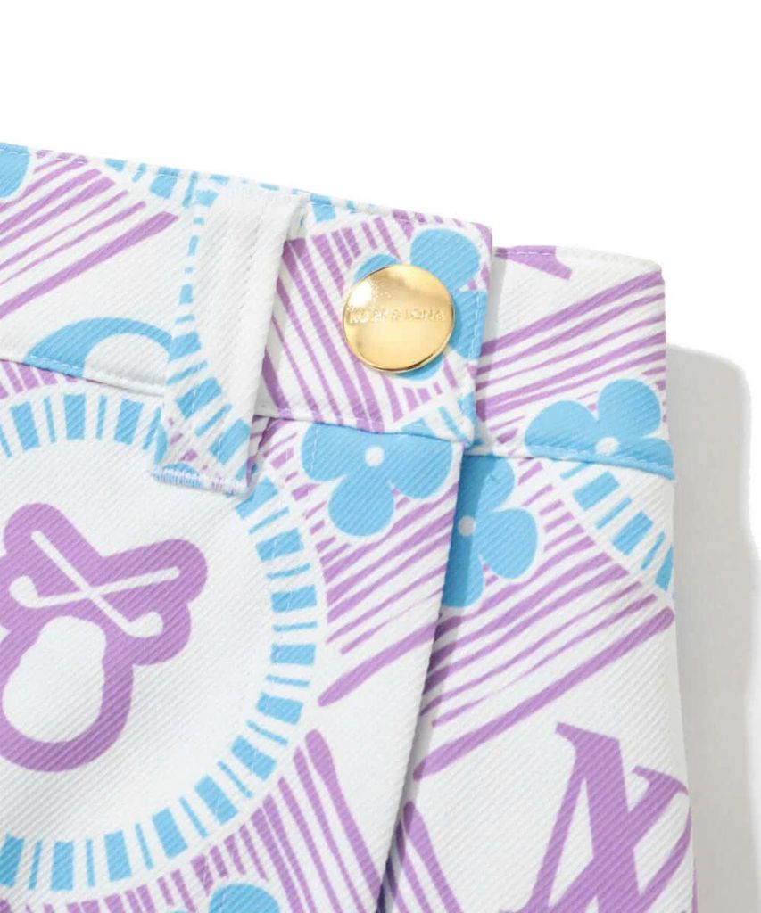 Váy golf Aura Monogram Trapeze Skirt MLW-5A-AE08 (Purple) | MARK & LON