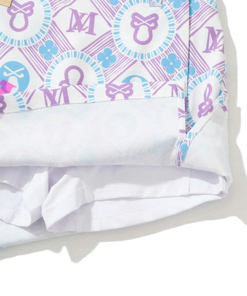 Váy golf Aura Monogram Trapeze Skirt MLW-5A-AE08 (Purple) | MARK & LON