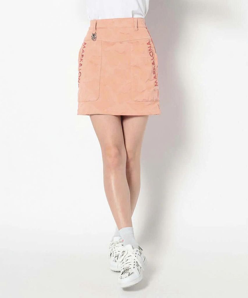 Váy golf Gauge Trapeze Mini Skirt MLW-5A-AE07 (Orange) | MARK & LONA