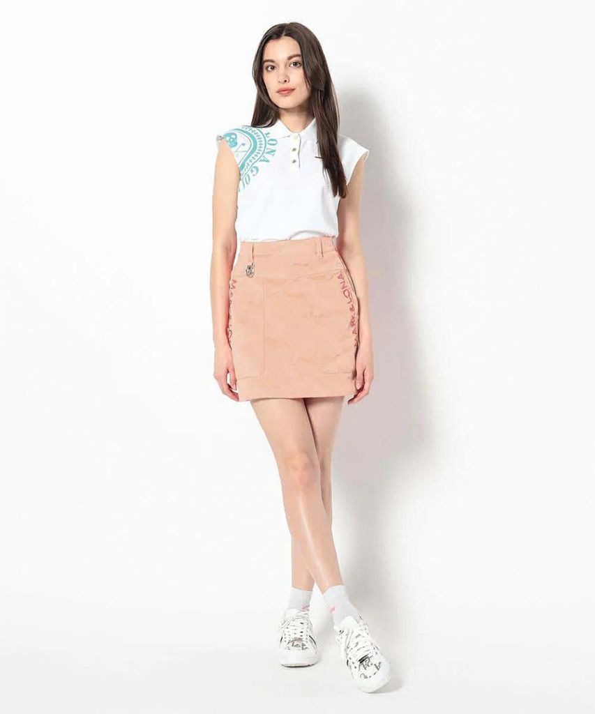 Váy golf Gauge Trapeze Mini Skirt MLW-5A-AE07 (Orange) | MARK & LONA