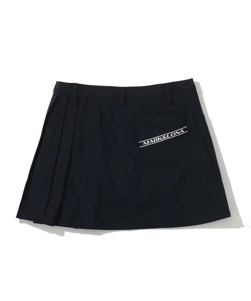 Váy golf Lotta Asym Pleated Mini Skirt MLW-5A-AE02 (D. Navy) | MARK &