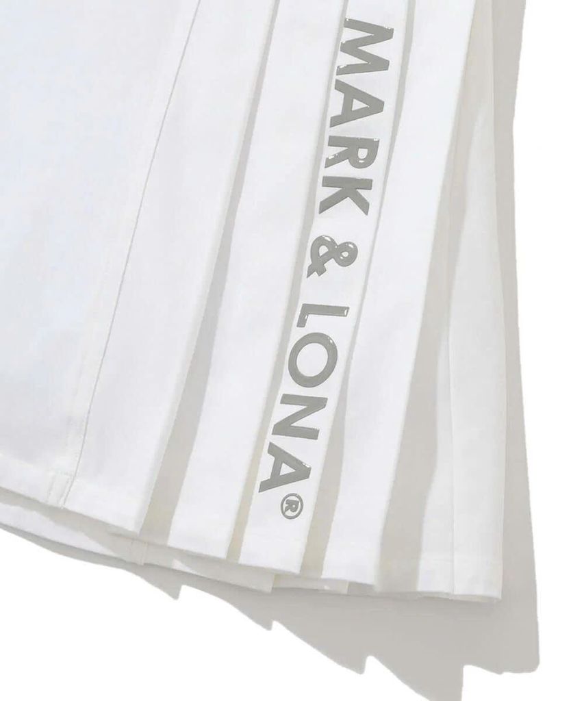 Váy golf Lotta Asym Pleated Mini Skirt MLW-5A-AE02 (White) | MARK & LO