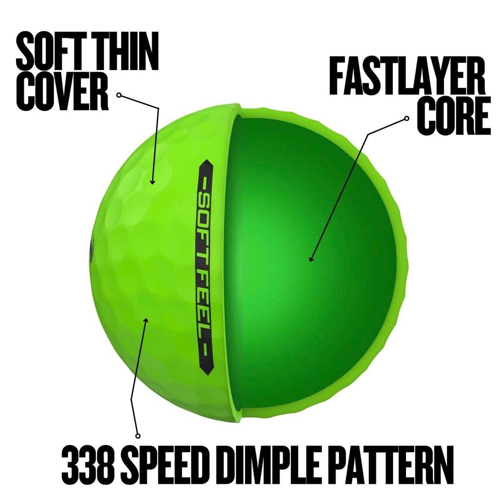 Bóng golf Soft Feel 14 (Brite Green) | Srixon