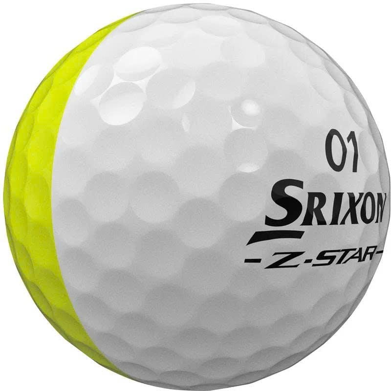 Bóng golf Z-Star 9 Divide (White/Yellow) | Srixon