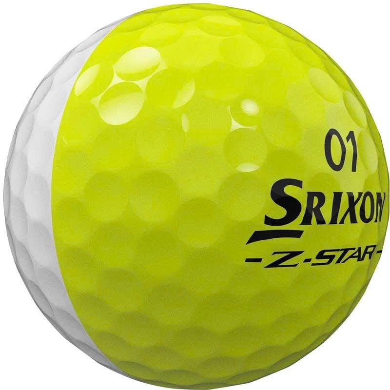 Bóng golf Z-Star 9 Divide (White/Yellow) | Srixon