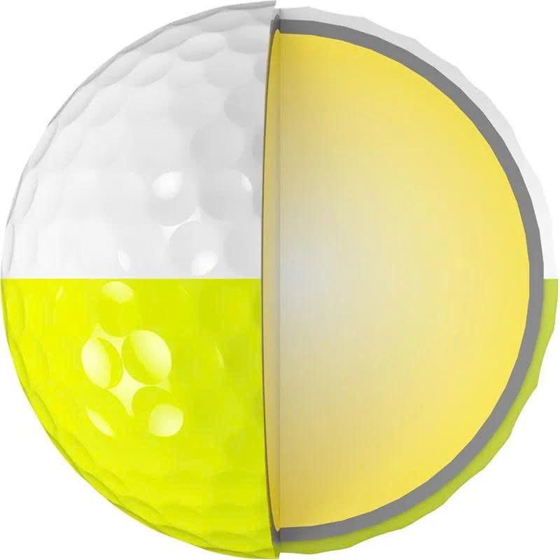 Bóng golf Z-Star 9 Divide (White/Yellow) | Srixon