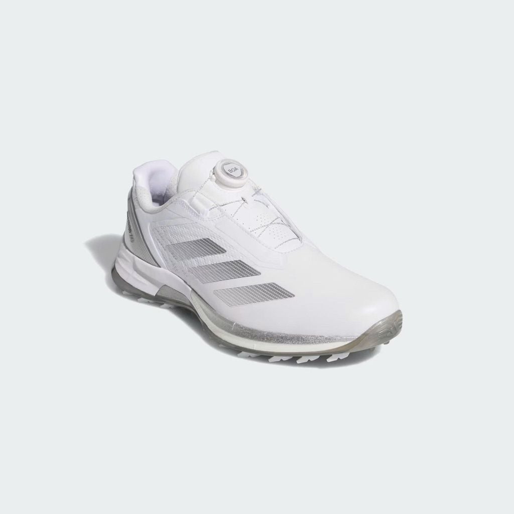 Giày golf nam Adizero Zg Lo Boa Spikeless Cloud White / Iron Metallic