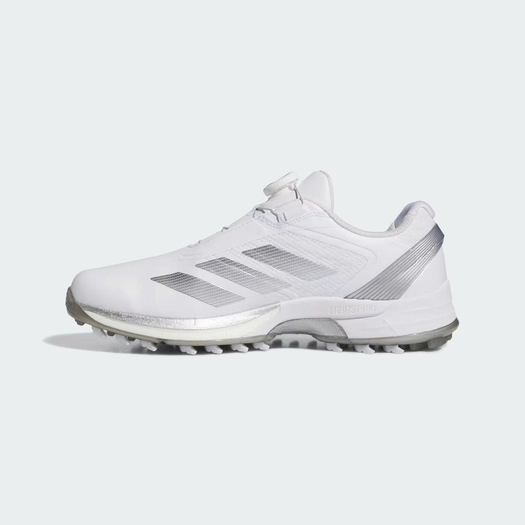 Giày golf nam Adizero Zg Lo Boa Spikeless Cloud White / Iron Metallic