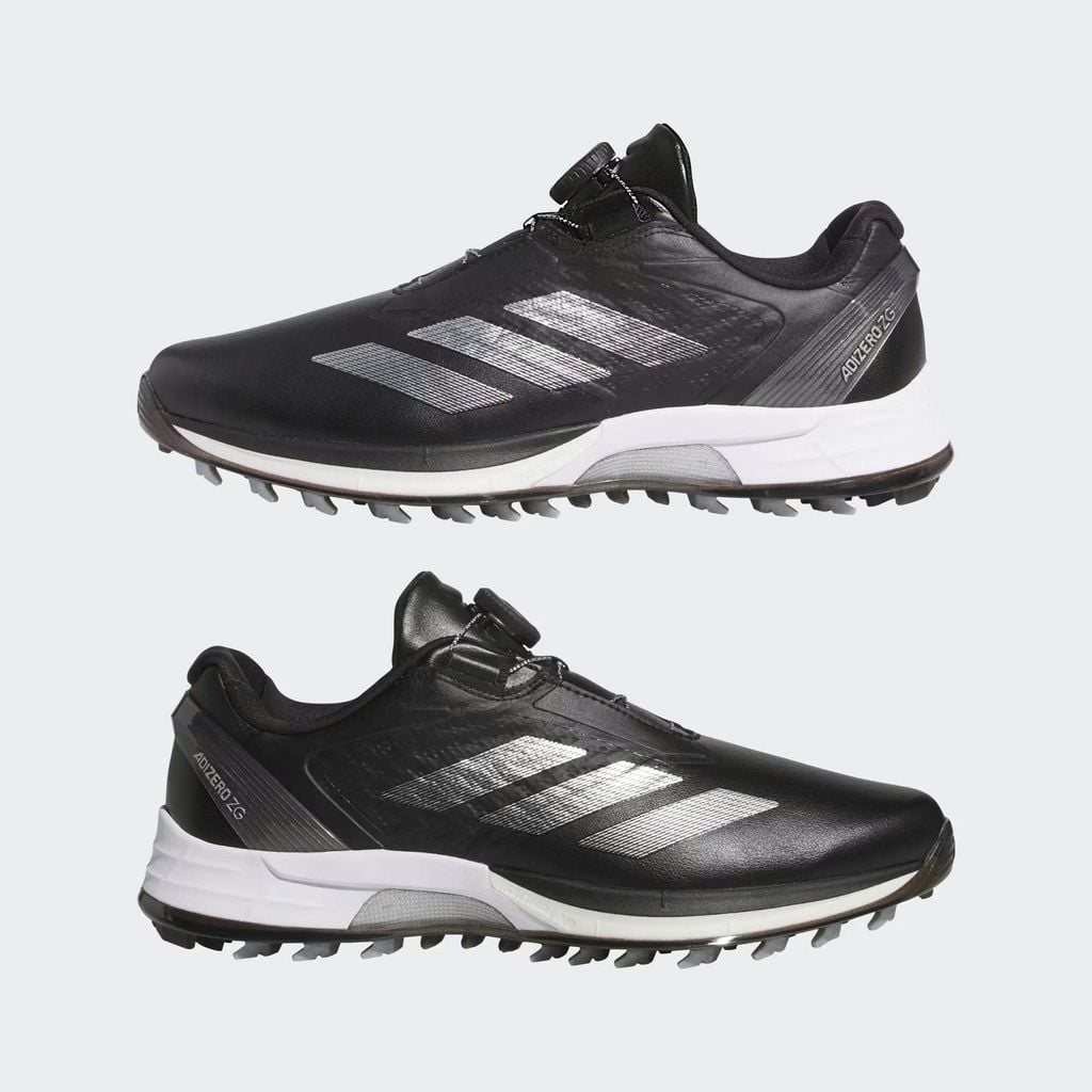Giày golf nam Adizero Zg Lo Boa Spikeless Core Black / Silver Metallic