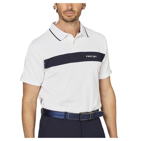 Áo golf nam tay ngắn S/S logo polo White 34654 | FootJoy