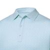 Áo golf nam tay ngắn Allover Floral Lisle White / Sky 31491 | FootJoy