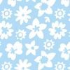 Áo golf nam tay ngắn Allover Floral Lisle White / Sky 31491 | FootJoy