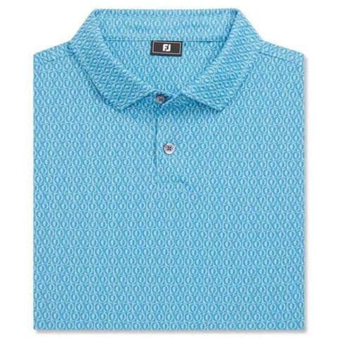 Áo golf nam tay ngắn Modernist Geo Pique Air Blue / High Tide 37445 | FootJoy