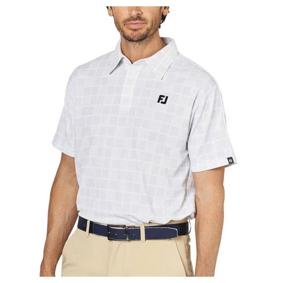 Áo golf nam tay ngắn Short Sleeve Print Shirts Pistachio 34689 | FootJ