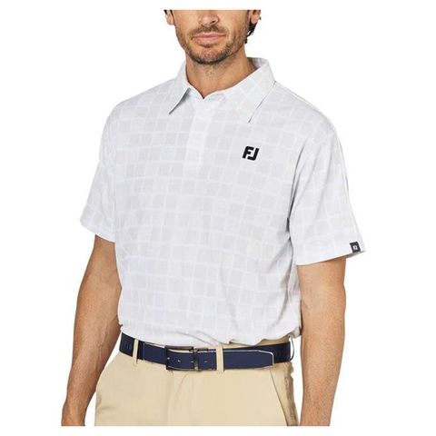 Áo golf nam tay ngắn Short Sleeve Print Shirts Pistachio 34689 | FootJoy