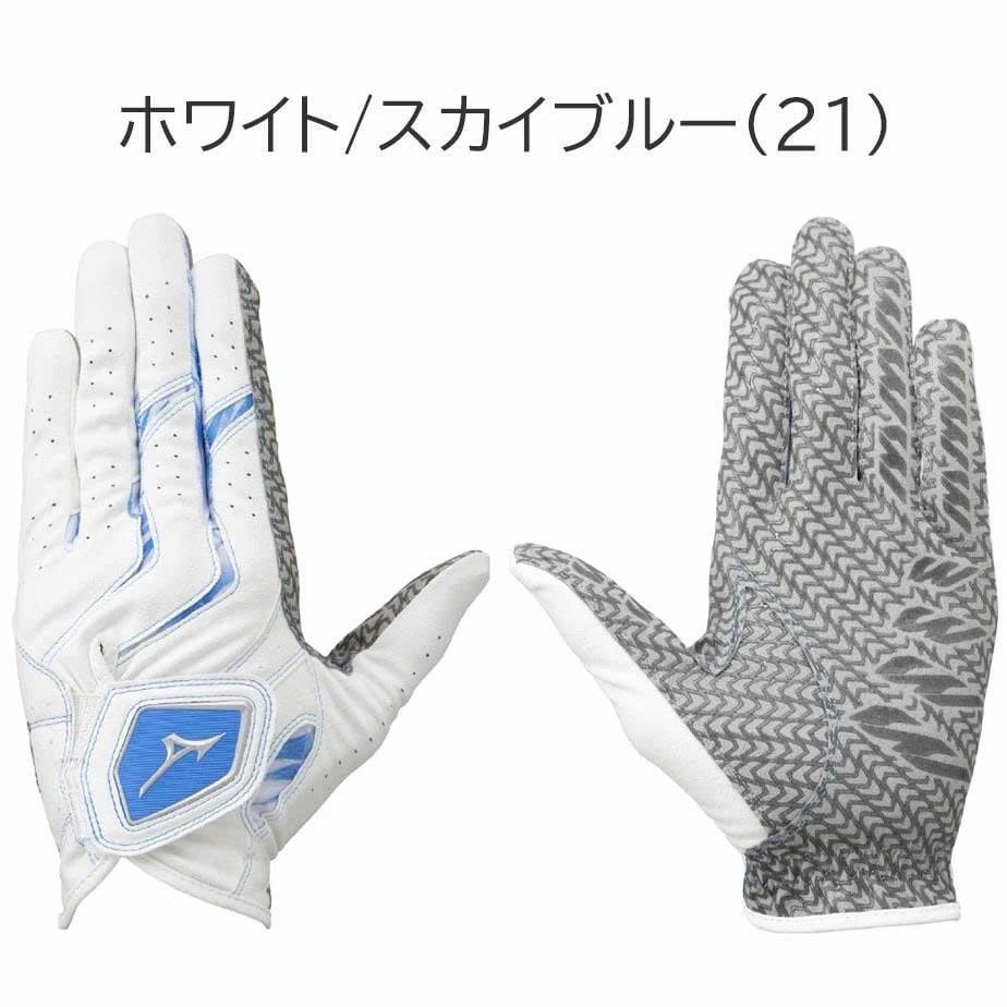 Găng tay golf nam W-GRIP MEN WHITE/SKY BLUE 5MJML40121 | Mizuno