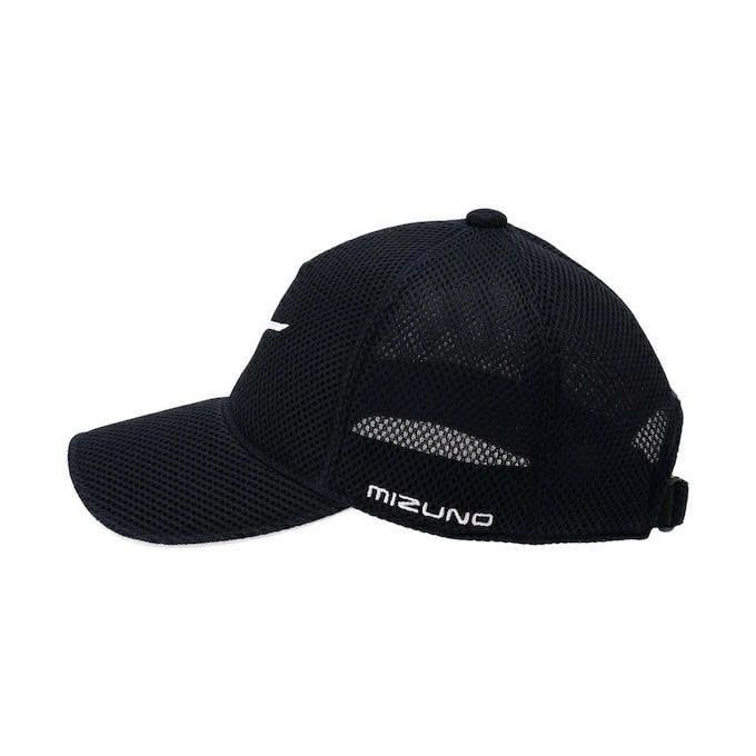 Nón kết golf nam DOUBLE RUSSELL MESH CAP BLACK E2MWA00609 | Mizuno