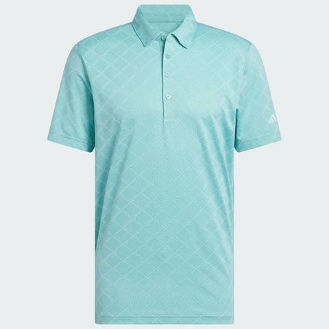 Áo golf nam tay ngắn Ultimate365 Hounds Jacquard Polo Shirt Mint Ton / Flash Aqua JL5264 | Adidas