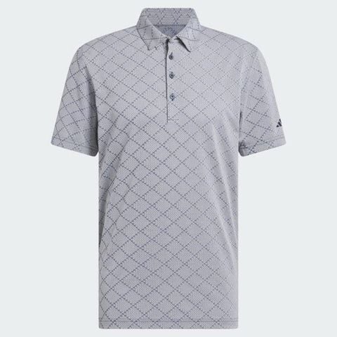 Áo golf nam tay ngắn Ultimate365 Hounds Jacquard Polo Shirt White Collegiate Navy JL5266 | Adidas
