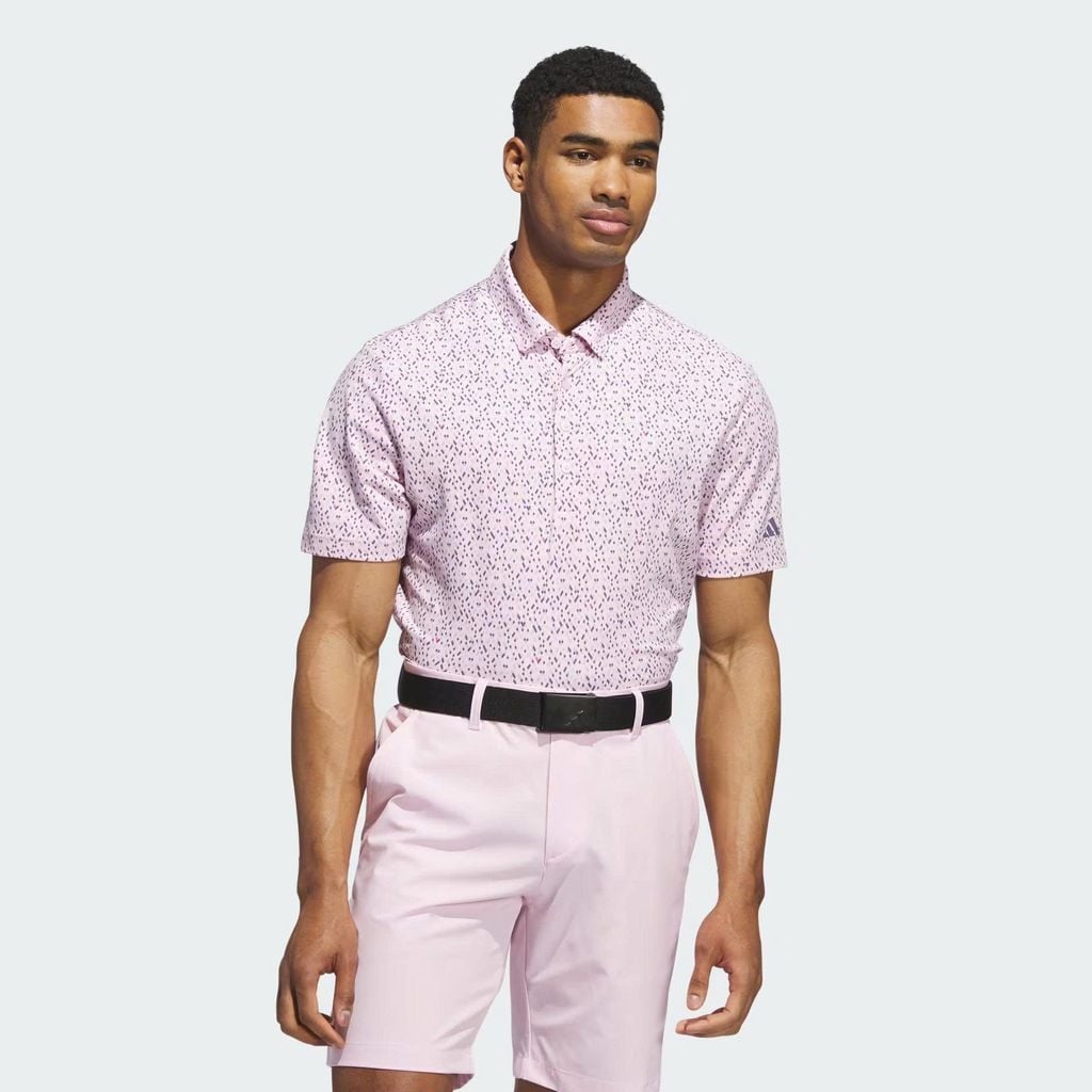 Áo golf nam tay ngắn Ultimate365 Micro Argyle Polo Shirt Clear Pink /