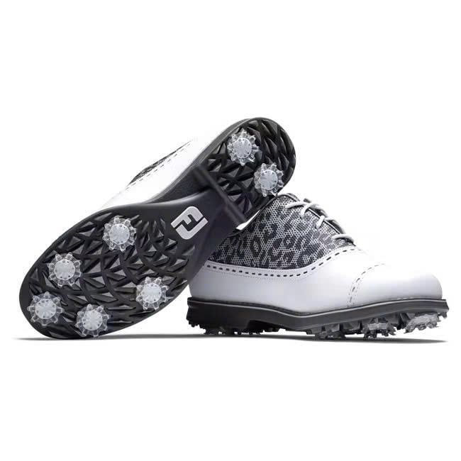 Giày golf nữ Premiere Series - Cap Toe Women WHITE/CHARCOAL/LEOPARD PR