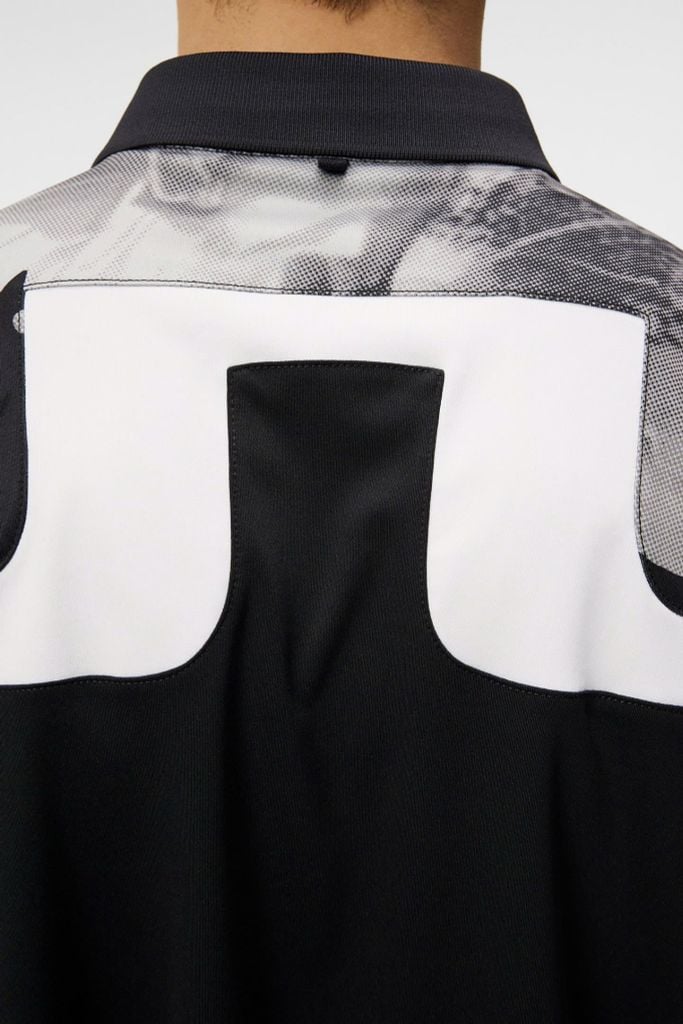 Áo golf nam tay ngắn Jeff Tour Golf Polo BLACK GMJT11575-9999 | J.Lind