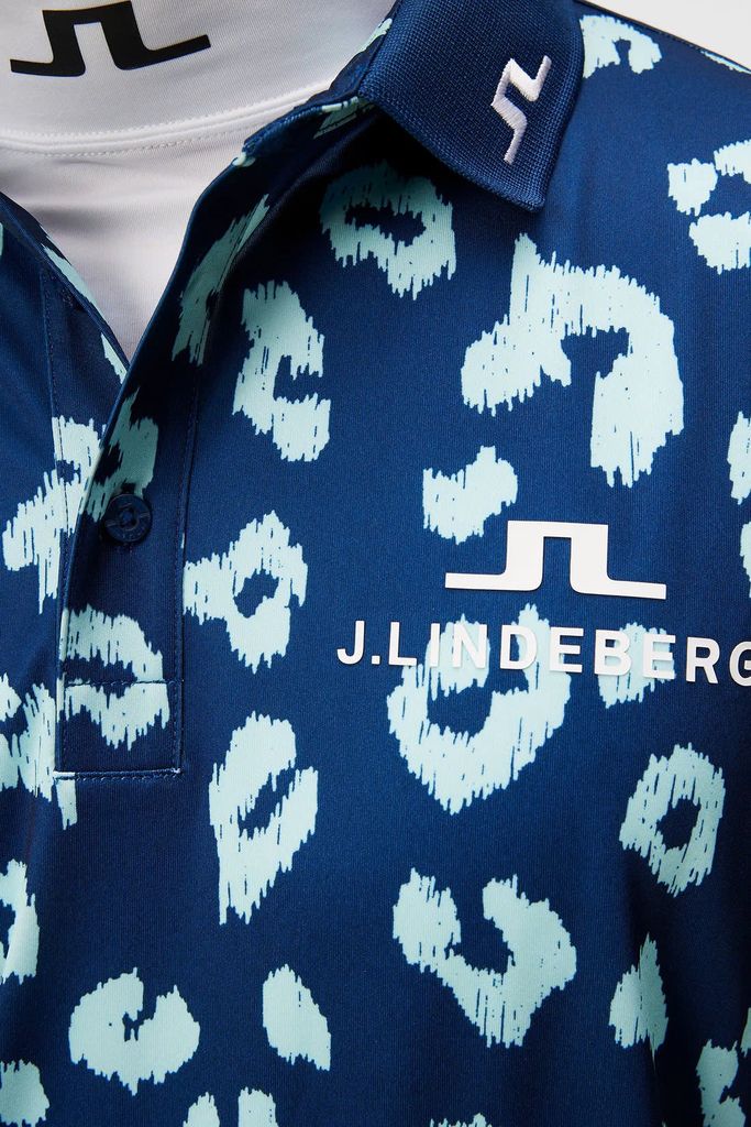 Áo golf nam tay ngắn KV Tour Golf Polo Savanna Estate Blue GMJT11572-O