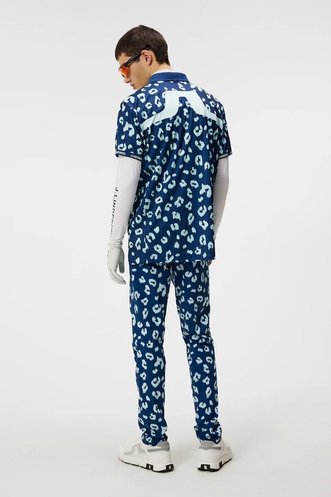 Áo golf nam tay ngắn KV Tour Golf Polo Savanna Estate Blue GMJT11572-O