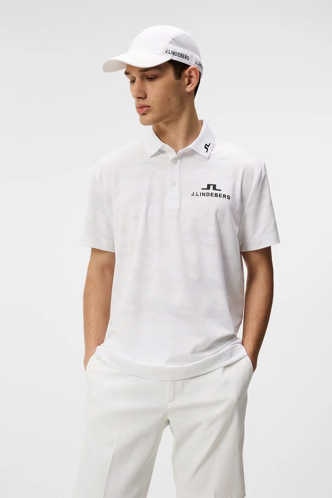 Áo golf nam tay ngắn Mat Tour Golf Polo WHITE GMJT11570-0000 | J.Linde